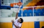 Qatar's Abdullah Yassin goes for a basket