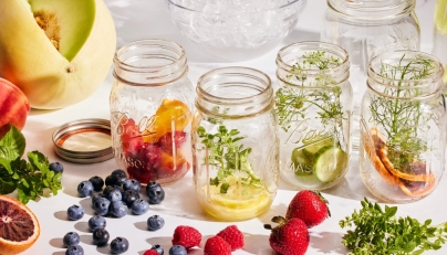 Replace refined sugars with natural sugars in your loaded water, such as those found in fruit, agave, honey and maple syrup. (Justin Tsucalas/For The Washington Post; food styling by Lisa Cherkasky)
