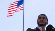 Michigan Democratic Senate primary winner Abdul El-Sayed speaks during a press conference in front of the Spirit of Detroit statue on August 05, 2026 in Detroit, Michigan. (Photo by Finn Gomez / GETTY IMAGES NORTH AMERICA / Getty Images via AFP)
