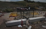 Aerial view after a toll plaza was attacked in Santander de Quilichao, Cauca department, Colombia, on August 8, 2026. (Photo by JOAQUIN SARMIENTO / AFP)