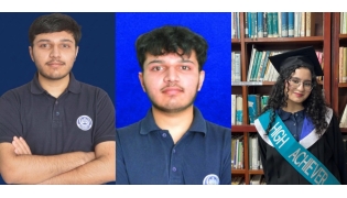 FROM LEFT: Muhammad Abdullah, Mohammad Abdur Rehman and Eshal Ali