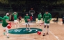 Saudi Arabia players take part in a training session.