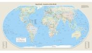 This handout graphic provided by Equal Earth shows the Equal Earth cartographic projection. (Photo by Handout / Equal Earth / AFP) 