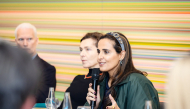 Chairperson of Qatar Museums H E Sheikha Al Mayassa bint Hamad bin Khalifa Al-Thani during the round table session in Berlin, Germany.
