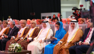 Minister of Environment and Climate Change H E Dr. Abdullah bin Abdulaziz bin Turki Al Subaie with other dignitaries at the opening of the second edition of Oman Climate Week 2026 yesterday.