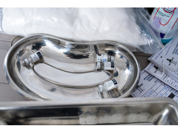 A general view of the vaccine developed for a strain of the Ebola virus at the Provincial Laboratory of Ituri in the northeastern province of the Democratic Republic of the Congo, on September 19, 2026. File photo for representation.