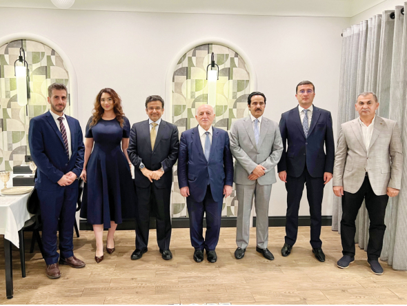 QC Second Vice Chairman of the Board Rashid bin Hamad Al-Athba and QC Board Member Mohamed bin Mahdi Al-Ahbabi with other officials during the forum.