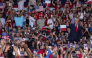 President Donald Trump at a rally for Republican candidates for Congress in San Antonio on Wednesday. (Joel Angel Juarez/For The Washington Post)