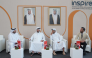 Minister of Municipality, H E Abdullah bin Hamad bin Abdullah Al Attiya and other officials at the recently concluded BYH exhibition.
