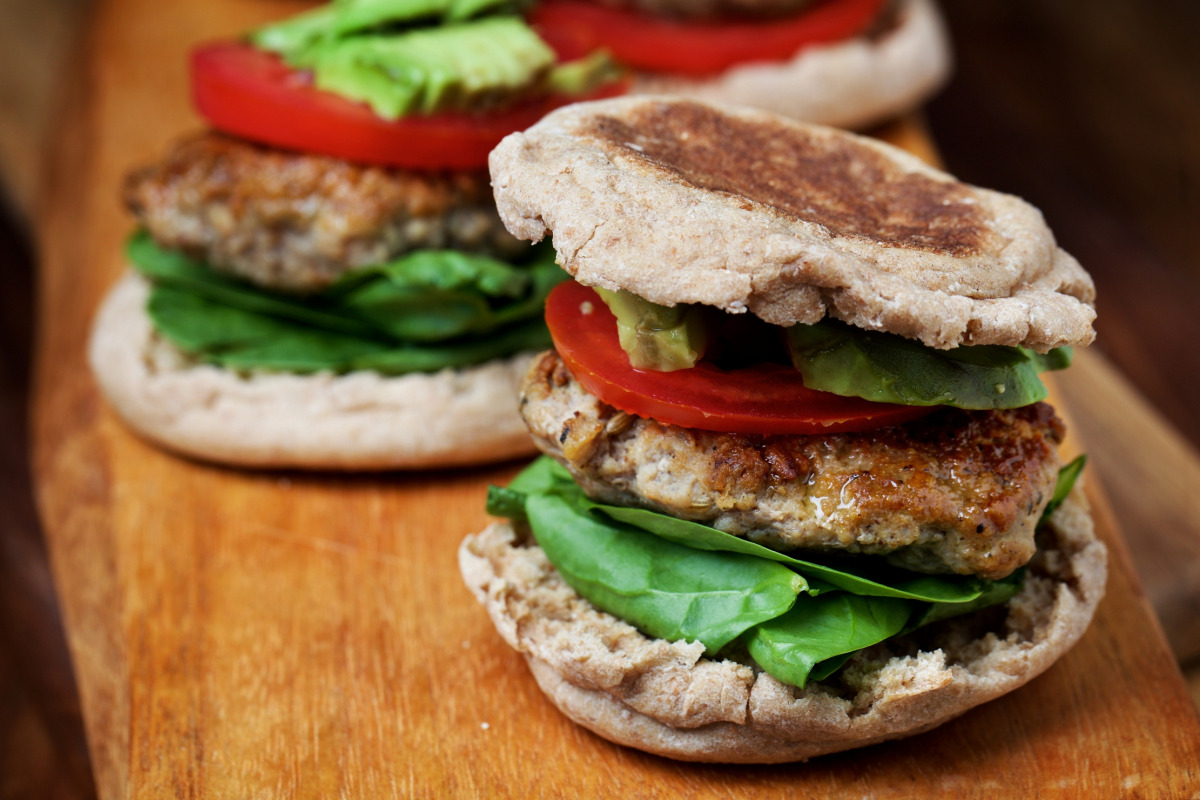 Homemade Turkey Sausage Breakfast Sandwiches. (Photo by Deb Lindsey for The Washington Post)