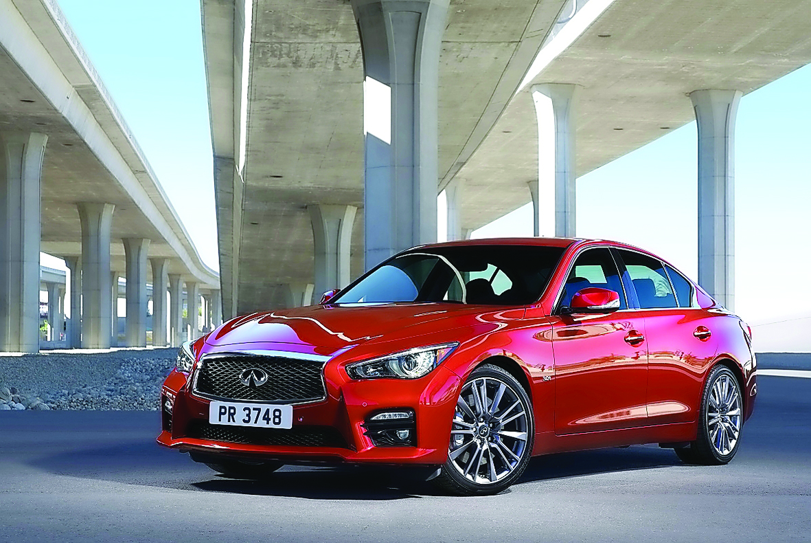 The newly launched  2017 Infiniti Q50 sports sedan.
