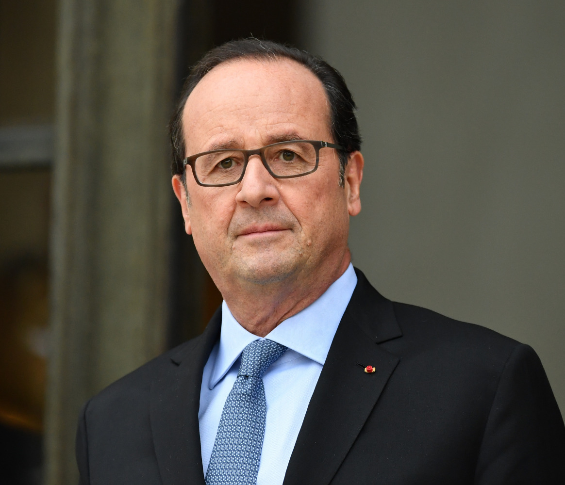  French President Francois Hollande is seen during a joint press conference with Antonio Guterres, Secretary General of the United Nations, after their meeting at the Elysee Palace in Paris, France on November 14, 2016. (Mustafa Yalcin - Anadolu Agency)