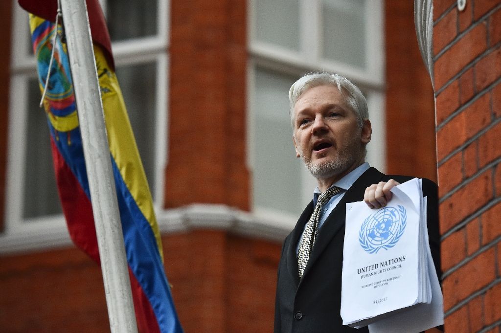 WikiLeaks founder Julian Assange has been at the Ecuadoran embassy in London since 2012, having taken refuge to avoid being sent to Sweden where he faces a rape allegation that he denies (AFP Photo/Ben Stansall).