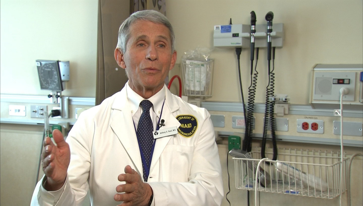 Dr. Anthony Fauci, director of the National Institutes of Allergy and Infectious Diseases, is pictured at the National Institutes of Health in Bethesda, Maryland, U.S. November 22, 2016 in this still image from video. REUTERS/Gershon Peaks/RVN