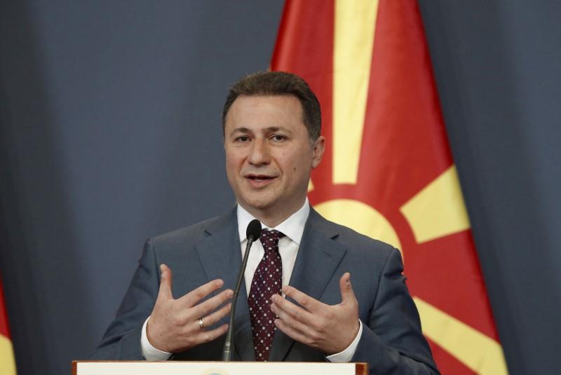 Macedonia's Prime Minister Nikola Gruevski speaks during a news conference with Hungary's Prime Minister Viktor Orban in Budapest, Hungary, November 20, 2015.