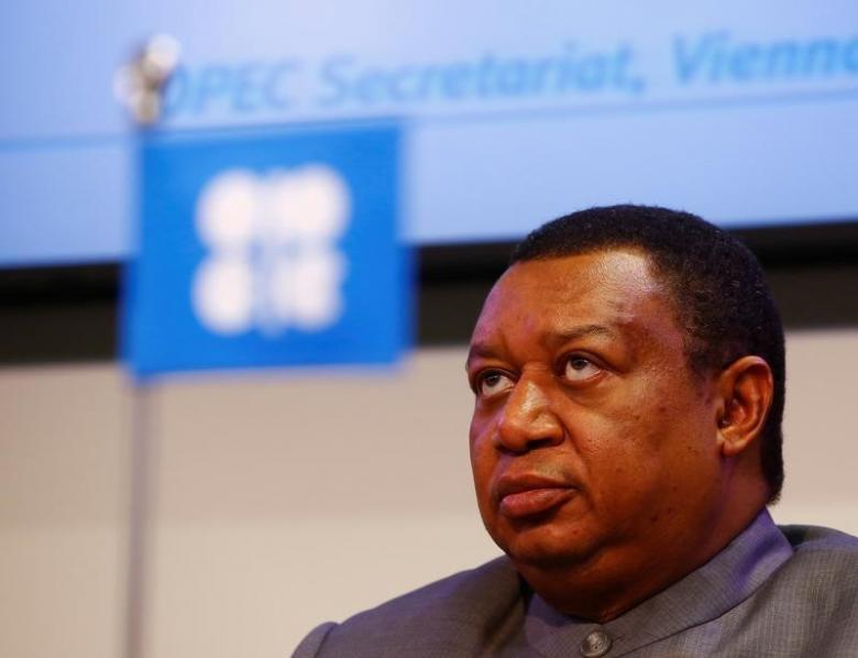 OPEC Secretary-General Mohammed Barkindo addresses a news conference in Vienna, Austria, October 24, 2016. REUTERS/Leonhard Foeger/Files