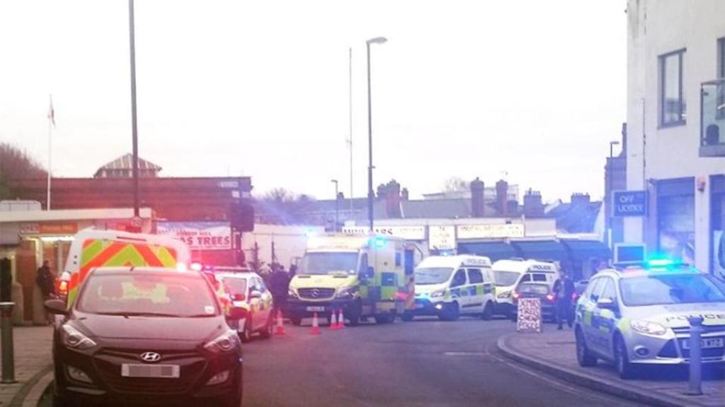 A man stabbed a passenger on a train at a south London station. (Picture courtesy:Twitter).