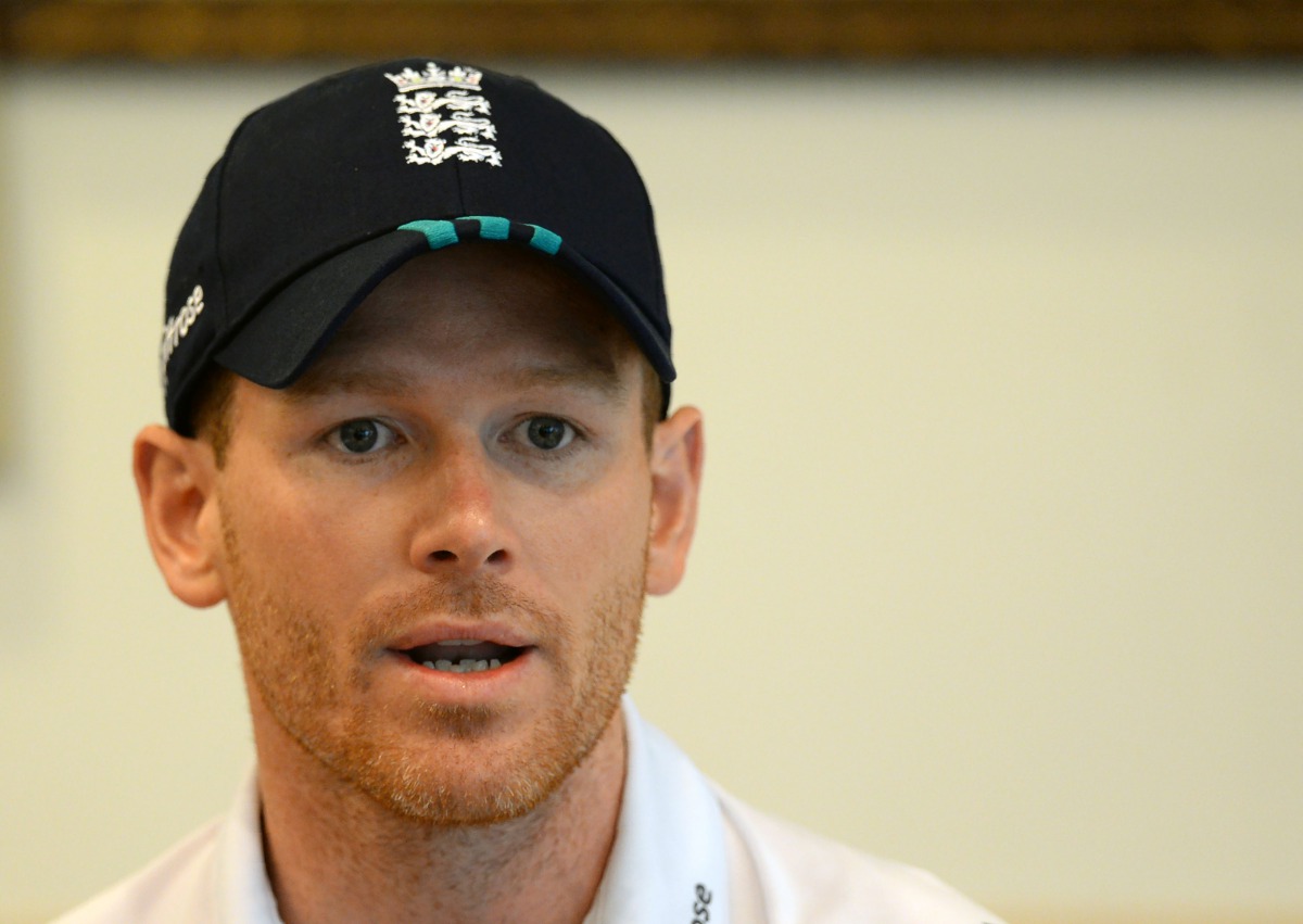 England one day international cricket captain Eoin Morgan speaks during a news conference at the Cricket Club of India (CCI) stadium in Mumbai on January 9, 2017. (AFP / PUNIT PARANJPE)