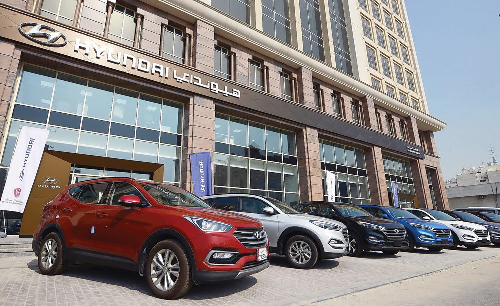 Skyline Automotive showroom in Doha.