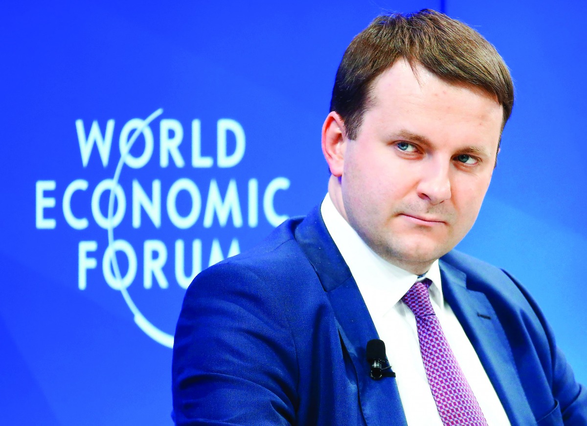 Maxim Oreshkin, Minister of Economic Development of Russia, attends the World Economic Forum (WEF) annual meeting in Davos, Switzerland.