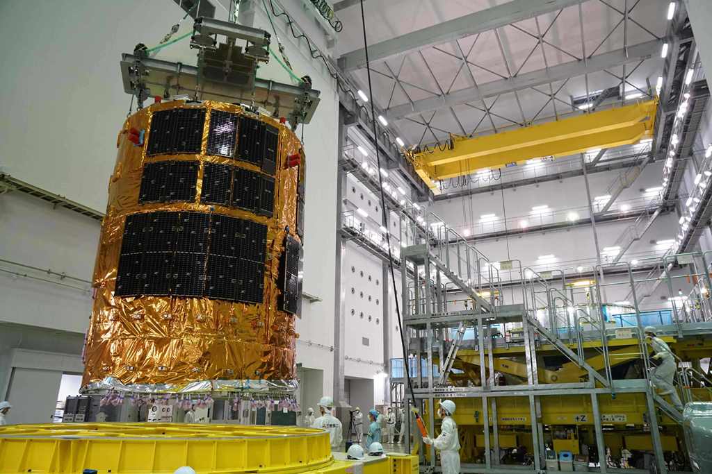 (FILES) This file handout from the Japan Aerospace Exploration Agency (JAXA) taken on July 6, 2016 shows the HTV6, an unmanned cargo spacecraft, 