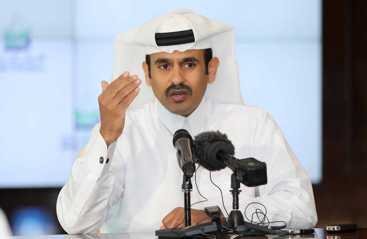 Qatar Petroleum CEO Saad Al-Kaabi speaks during a press conference in Doha on February 6, 2017. (AFP / Karim Jaafar)