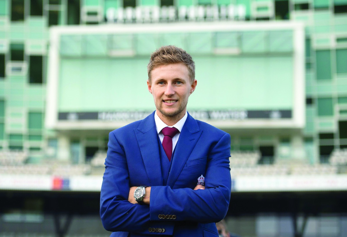 England's newly-announced Test captain Joe Root poses for photographers ahead of a news conference at Headingly Stadium in Leeds, yesterday. 