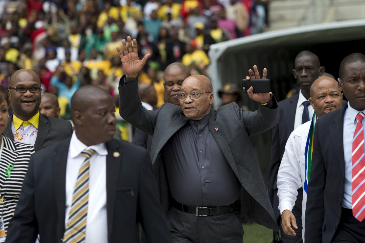 South African President Jacob Zuma arrives at a Human Rights Day rally in Durban, March 21, 2016 (REUTERS / Rogan Ward) 