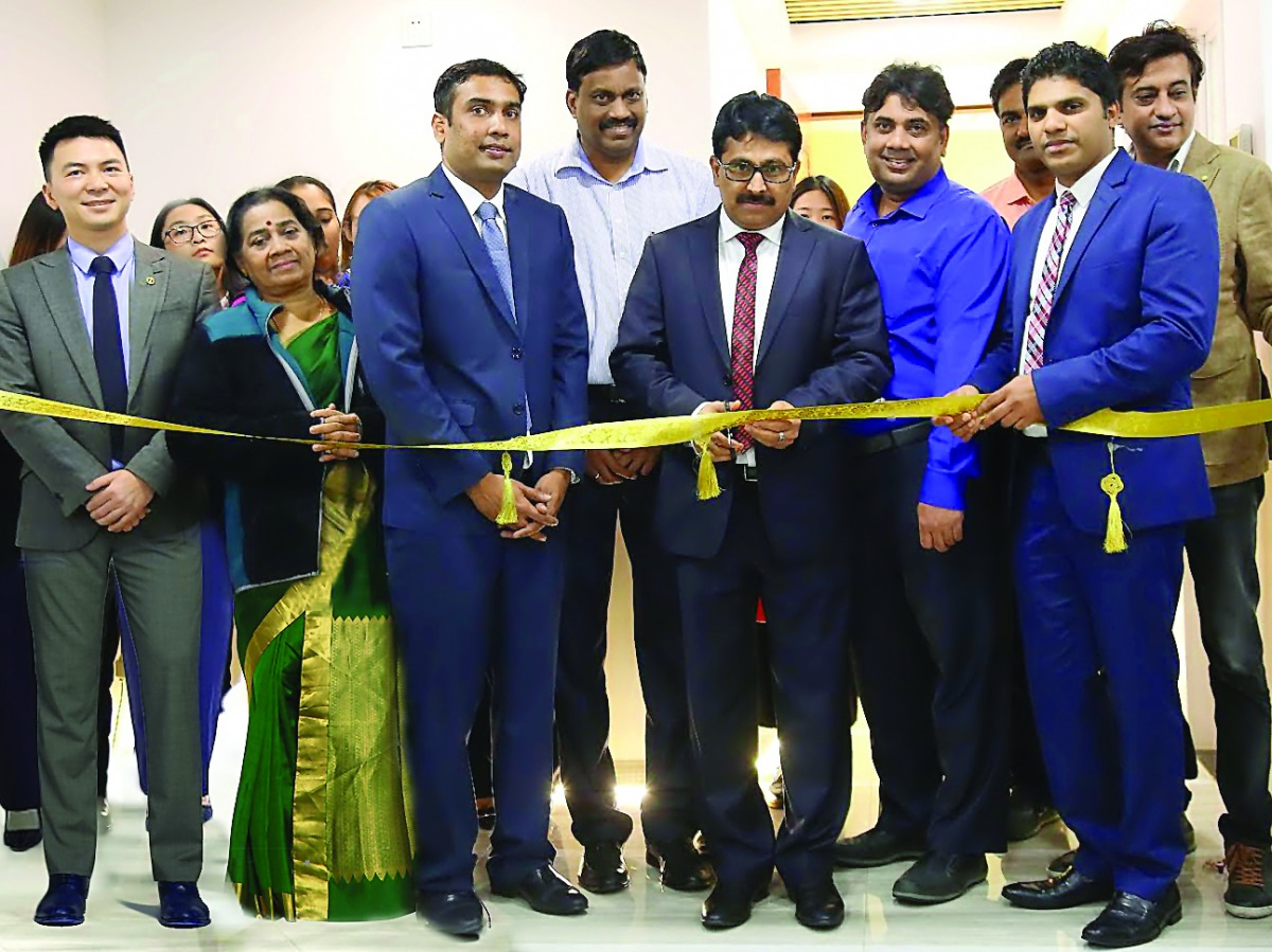 Shamsudheen Olakara (third left), Chairman of Quality Group International, inaugurating Quality International Exim Limited in Guangzhou, Republic of China.