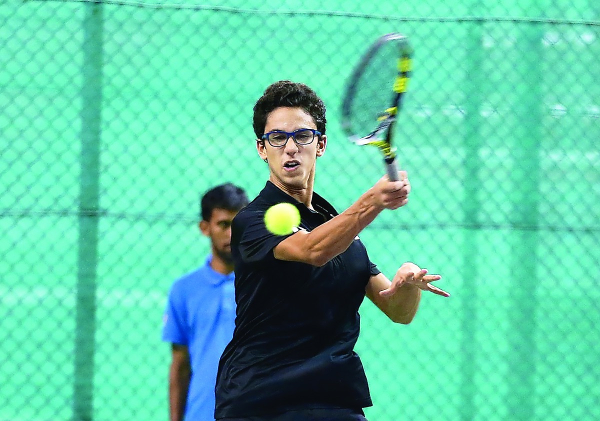 Action from the Qatar Tennis, Squash and Badminton Federation Junior Open at the Khalifa Tennis and Squash Complex.