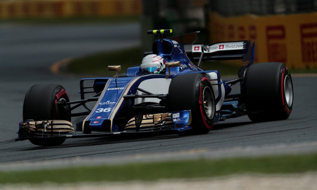 Sauber driver Antonio Giovinazzi of Italy during the third practice session. REUTERS/Jason Reed

