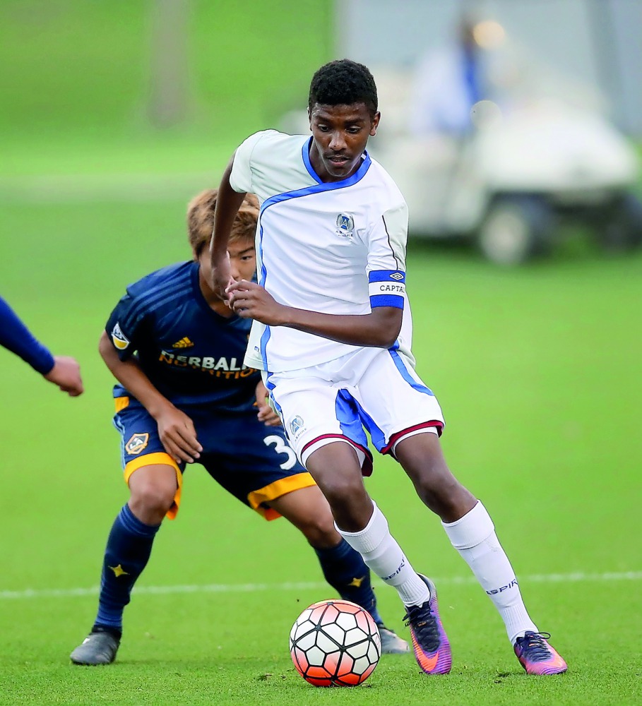 Action from the Aspire Academy and LA Galaxy match.