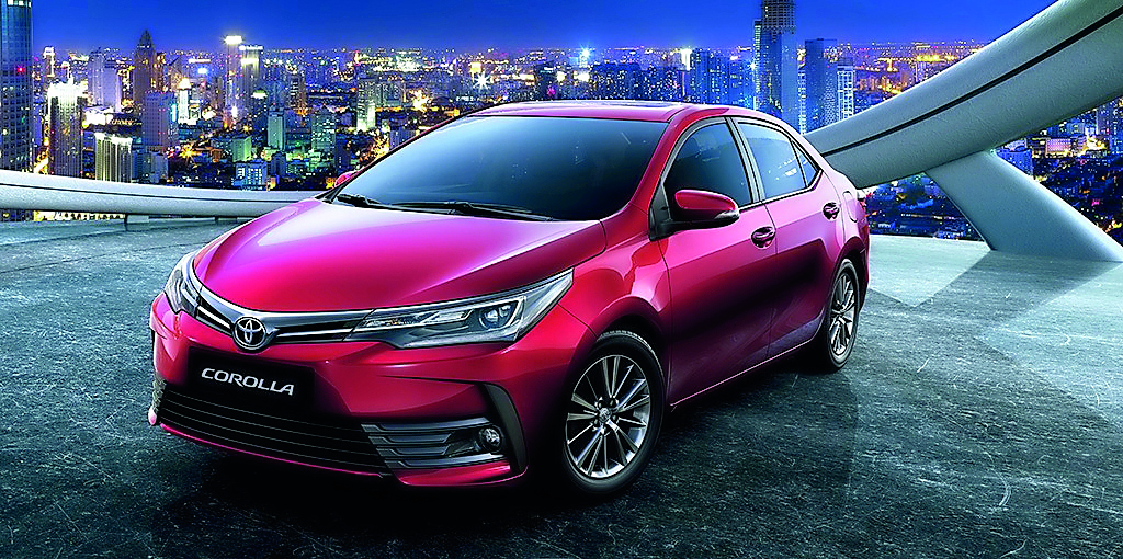 A Toyota Corolla car. AAB has started a test drive campaign. 