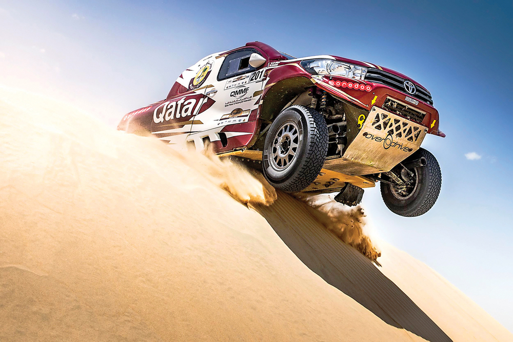 Qatar’s Nasser Saleh Al Attiyah is on track for Abu Dhabi Desert Challenge triumph.