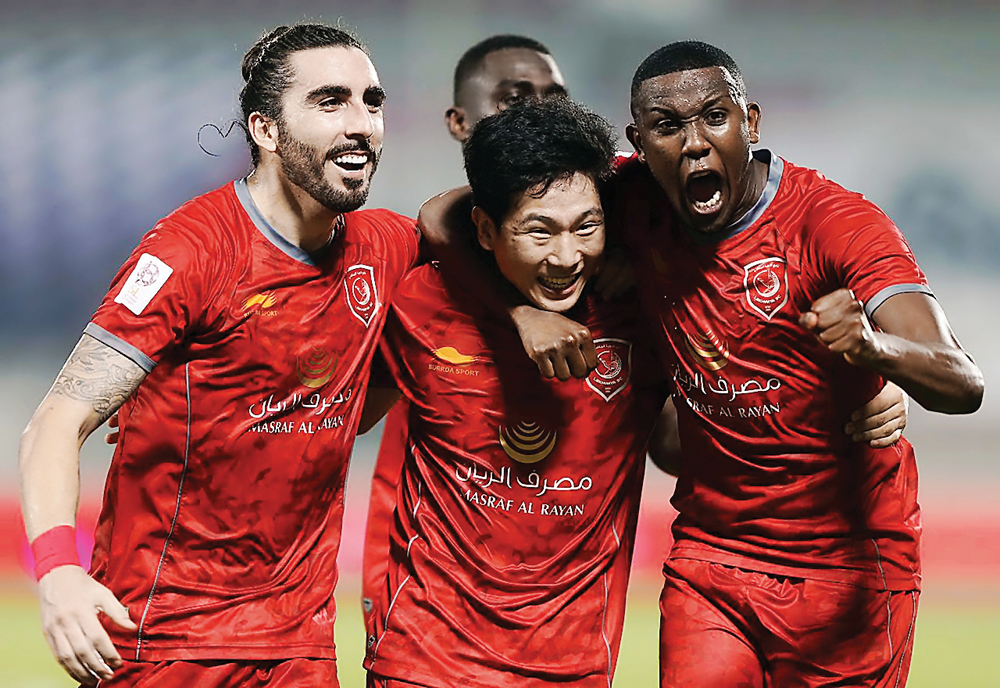 Lekhwiya players celebrate a goal during their AFC Champions League (ACL) campaign in this file picture. 