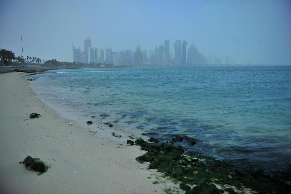 (File Photo) Dusty weather. February 3, 2017. Photo: Baher Amin © The Peninsula