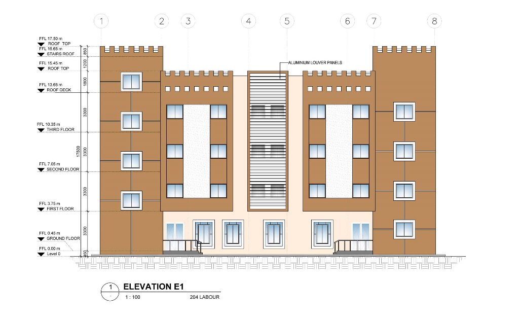 One of the designs for labour camps. 