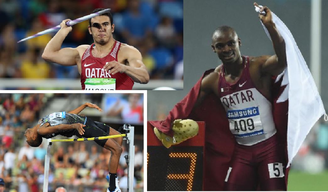 Qatar's Ahmed Bedeer competing in the javelin in this file picture. Femi Ogunode (right) and Mutaz Barshim (left), the Rio Games silver medallist are some of the big names from Qatar who will take part in the May 5 event.