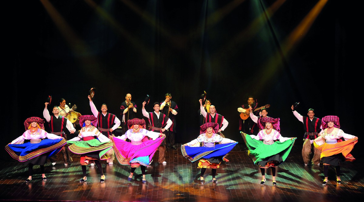 Artistes perform at the Festival of the Latin American and Caribbean countries at Katara Drama Theatre on Tuesday. Pic: Abdul Basit / The Peninsula