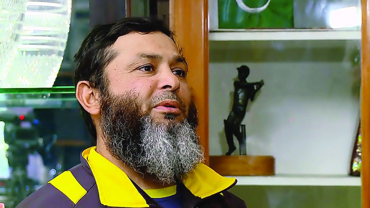 Former Pakistani leg-spinner Mushtaq Ahmed