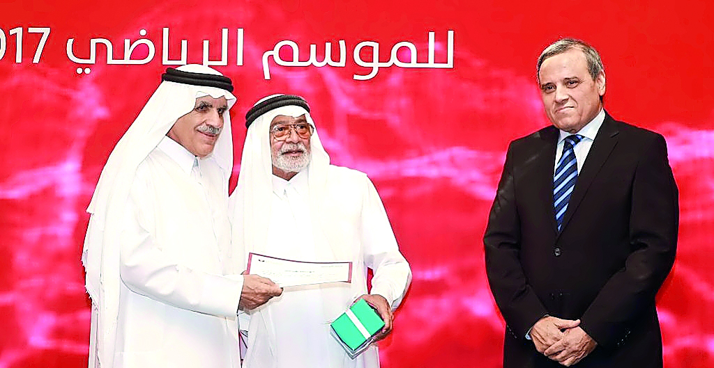 Qatar Football Association honouring referees for their valuable contribution to the game at a special ceremony held on Sunday.