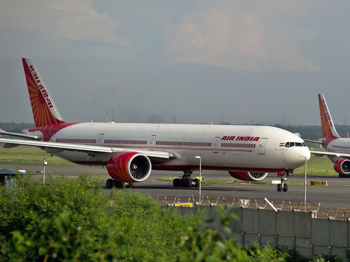 This file photo shows Air India planes preparing for take-off at Indira Gandhi International Airport in New Delhi. (AFP / MANAN VATSYAYANA)