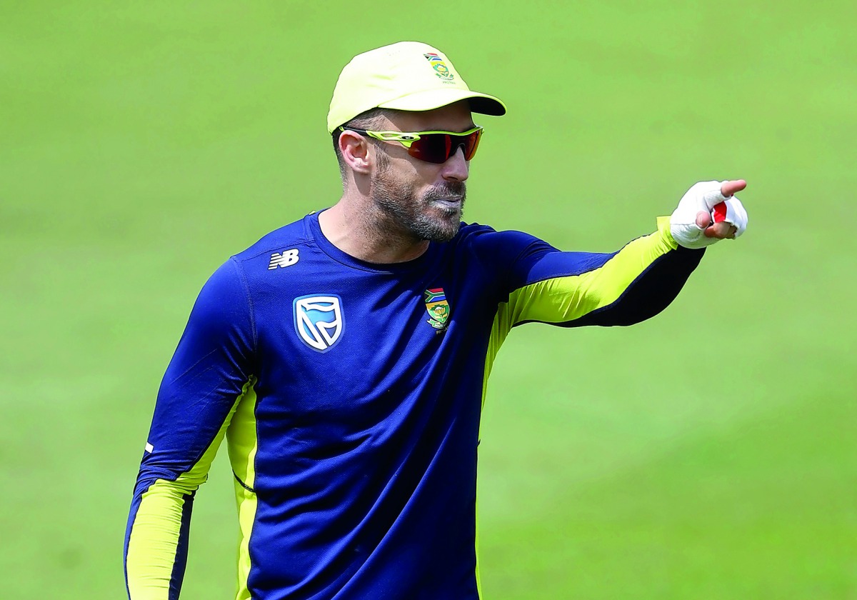 South Africa captain Faf du Plessis