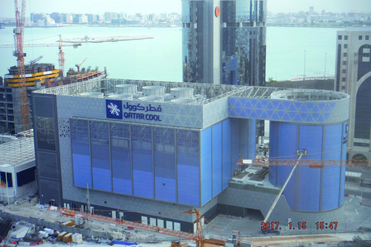 One of the District Cooling plants of Qatar Cool located in West Bay. 