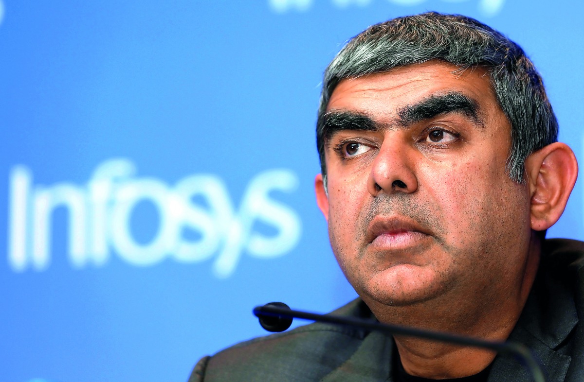 Infosys chief executive Vishal Sikka attends a news conference in Mumbai, India, February 13, 2017. Reuters/Danish Siddiqui