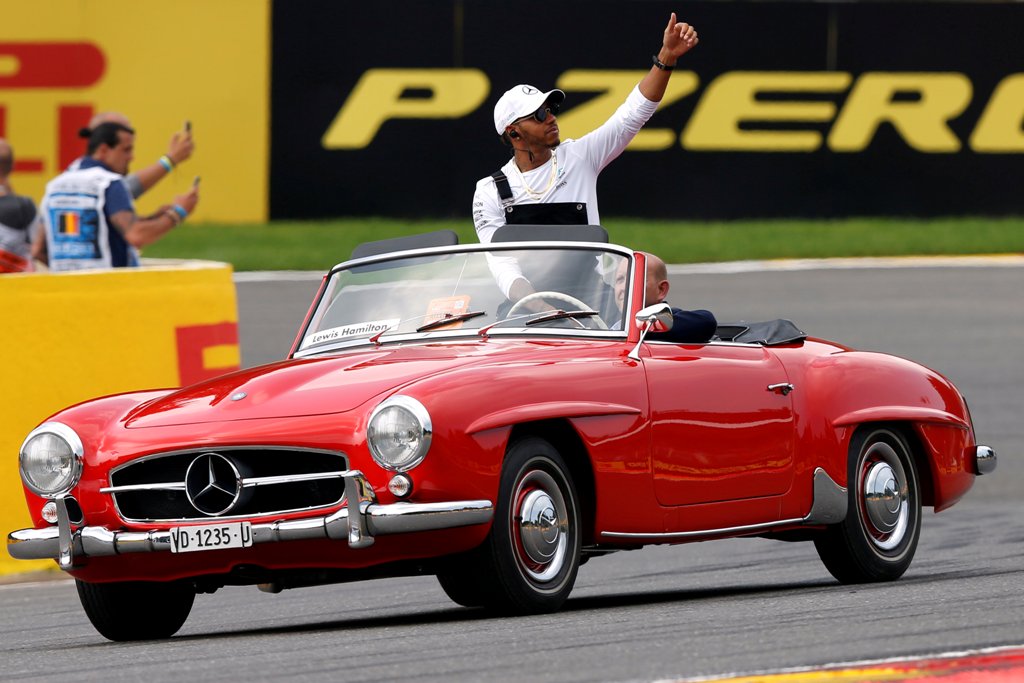 Mercedes' Lewis Hamilton before the race REUTERS/Francois Lenoir
