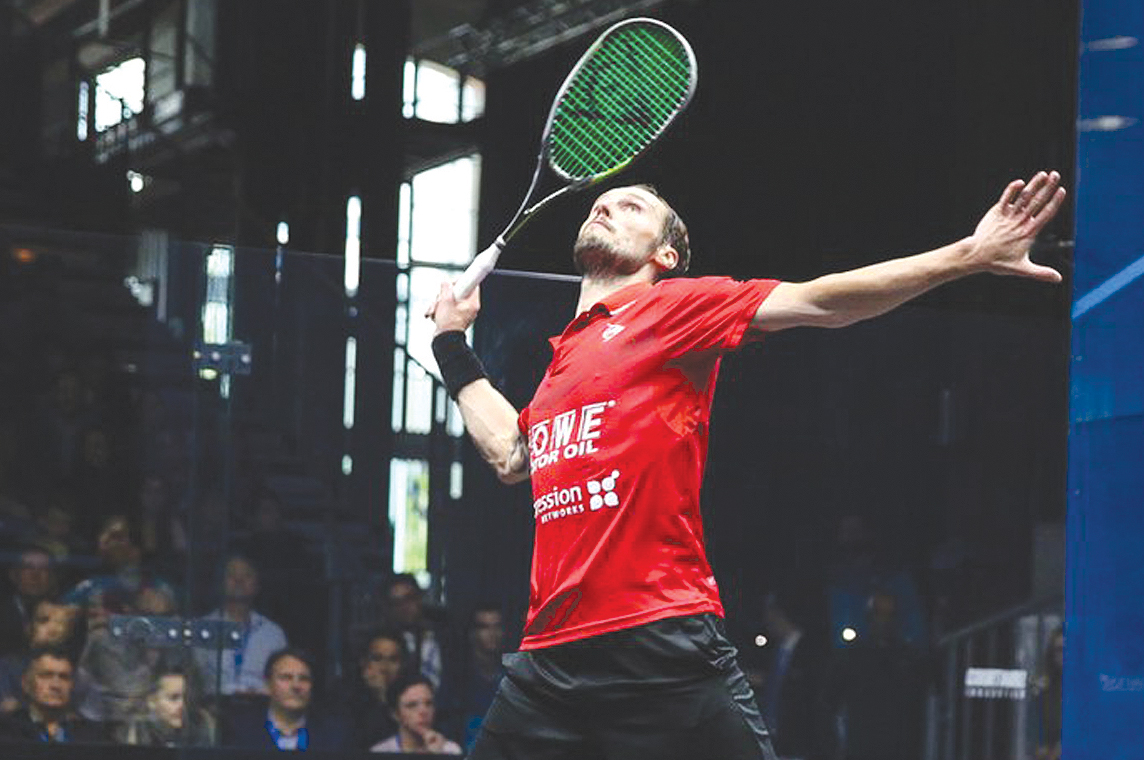 World number one Gregory Gaultier of France in action in this file photo. Gaultier a former champion in Doha, will lead a star cast at this year’s Qatar Classic, the event organisers said.