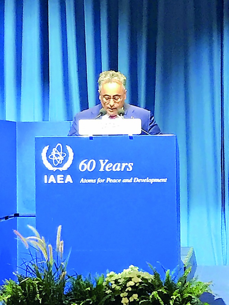 Ambassador H E Sheikh Ali bin Jassim Al Thani at the conference.