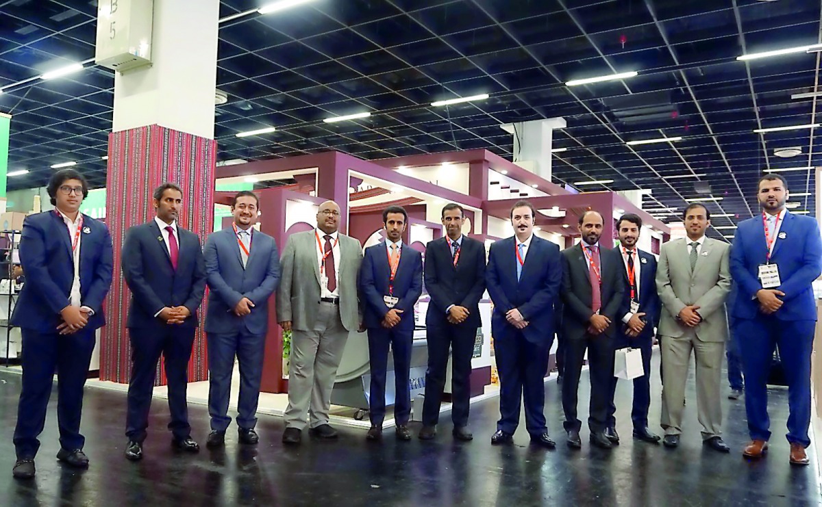 Business executives from Qatar at the Anuga trade fair held in Cologne, Germany. 
