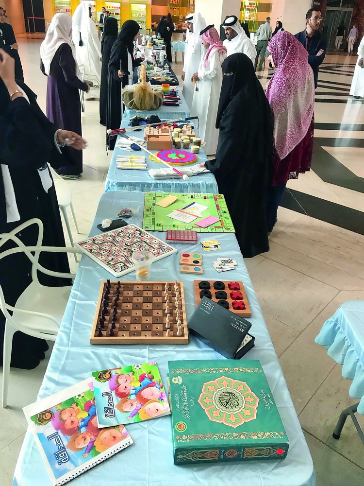 Visitors at the event organised by Al Noor Institute for the Visually Impaired with the Museum of Islamic Art (MIA) to mark White Cane Safety Day. 